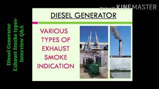 how to identify DG set problem with exhaust smoke indication?#tamil