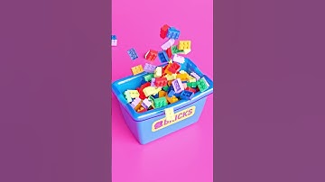 Perfect Brick Pour 🧱✅  Crisp Clicks, Clean Landings  #shorts #satisfying  Loop 110