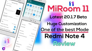 MiRoom 11 Beta 20.1.7 for Redmi Note 4 (Mido) Review | One of the best ROM & huge Customization 🔥🔥