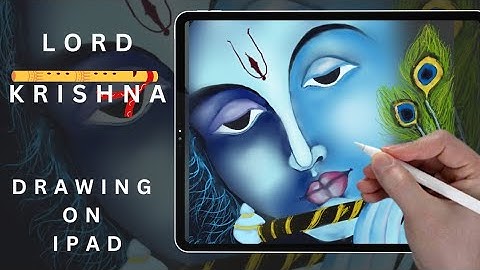 Lord Krishna drawing on iPad | How to draw Krishna Drawing on iPad ​⁠​⁠@DigitSketch #procreate
