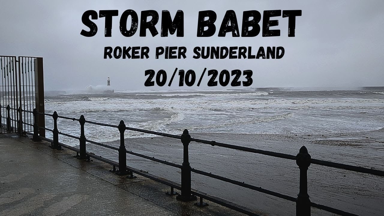 STORM BABET Roker Pier - Dead Fish. Sunderland 20/10/2023 - YouTube