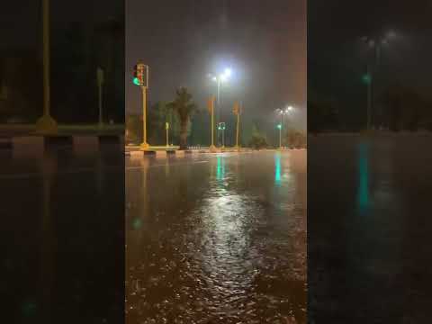 امطار مدينة بقيق