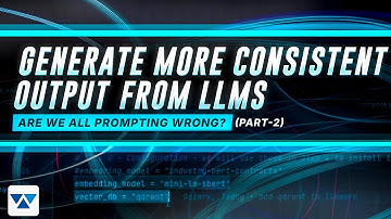 Generate Consistent LLM Output - Are we all prompting WRONG??? (Part 2)