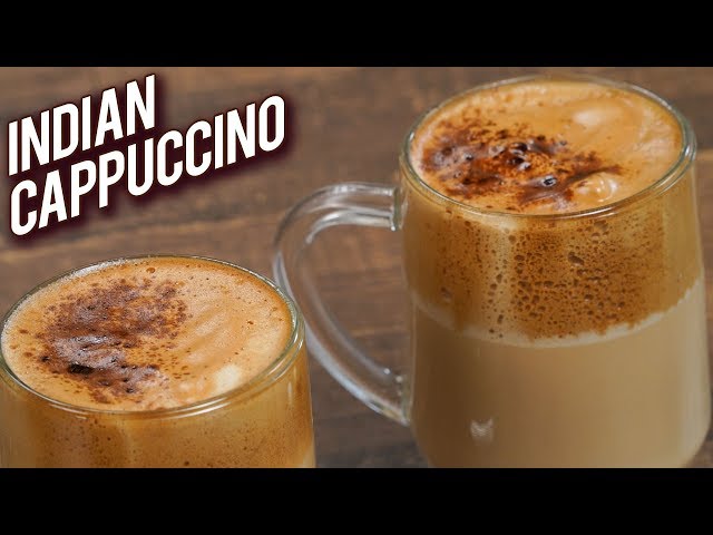 Indian Cappuccino - Quick And Easy Cappuccino Recipe - How To Make Hand Beaten Coffee - Varun