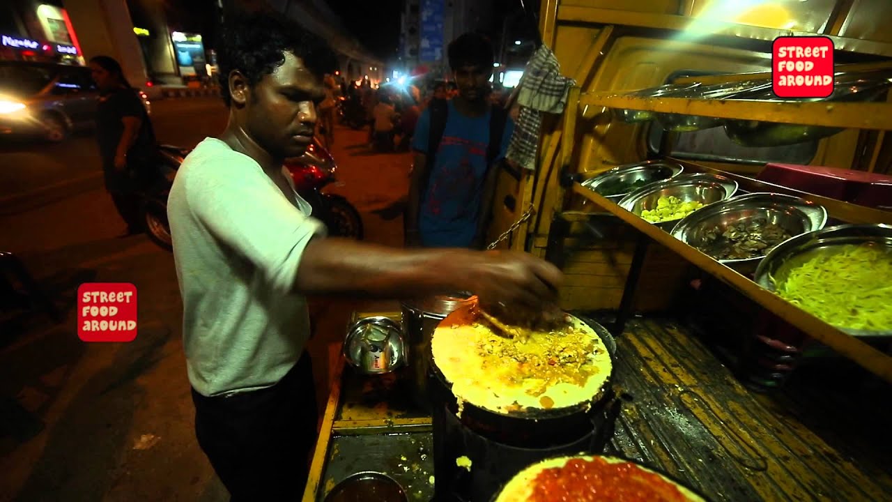 Beetroot & mushroom Dosa street food around | Street Food Around