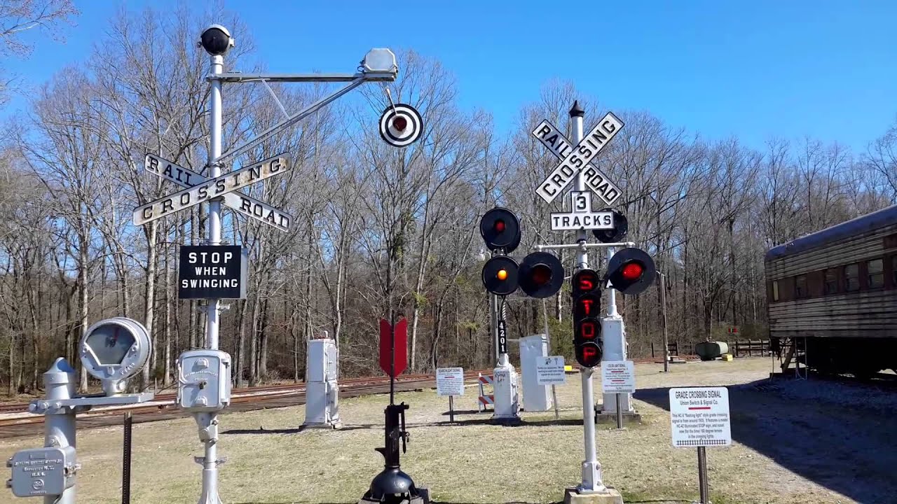 Railroad crossing signals YouTube