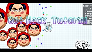 Working Bot Hack Agar.io Raga Bots Tutorial 2016
