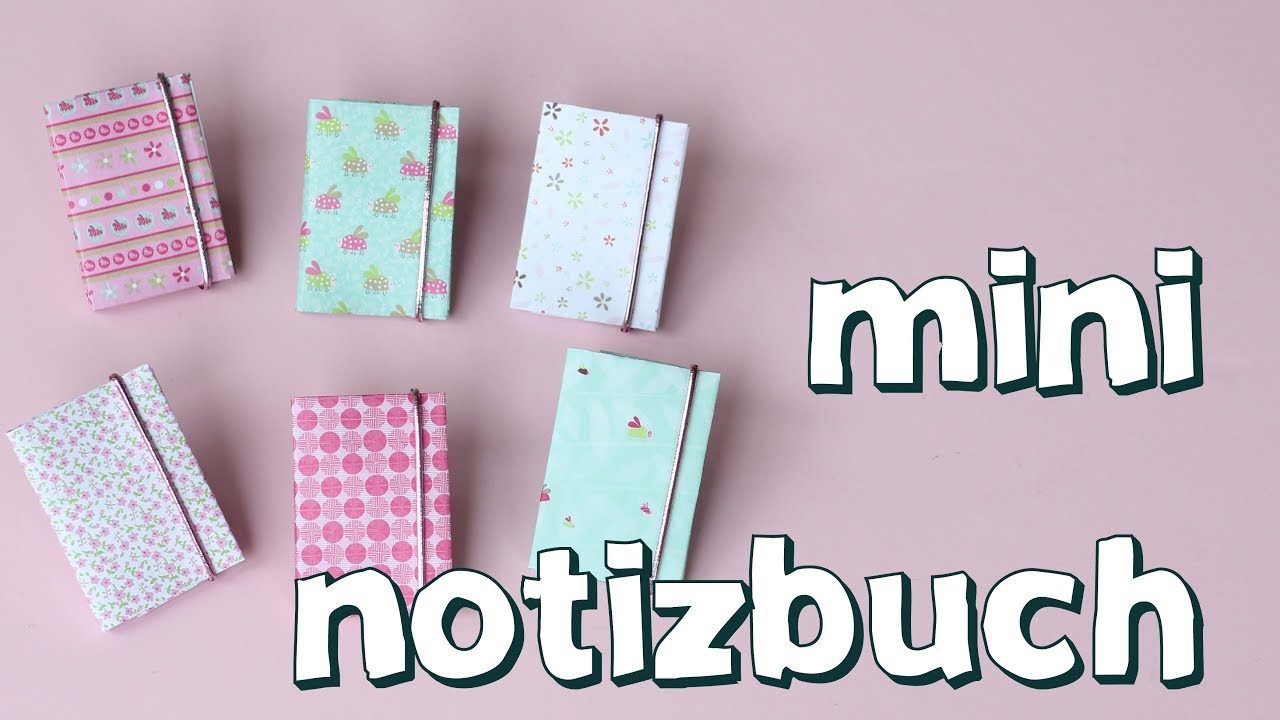 Mini Notizbuch Basteln Mit Papier Youtube