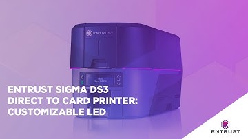 Sigma DS3 Direct to Card Printer: Customizable LED