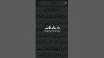 سورة الشمس  The Holy Quran