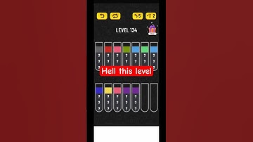 Water Sort Puzzle Level 134 Walkthrough #shorts #watersortpuzzle