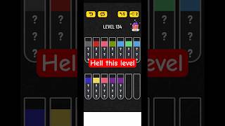 Water Sort Puzzle Level 134 Walkthrough #shorts #watersortpuzzle