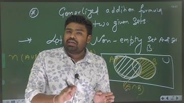 Theorem based on number of elements in (Set Theory L-5) PART-1 for 11th/JEE By Er. P.N.Tiwari sir