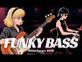 Summer Night Jazz Groove Funky Piano & Slap Bass | Funky Fusion Bass for Work & Relax