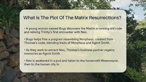 What Is The Plot Of The Matrix Resurrections? - The Action Reel