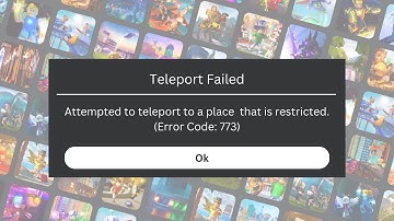 Error Code 773 | Fixed!