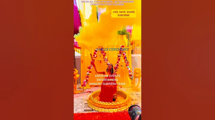 #haldi #cermony #crazy #bride #marriage #family #party #varshinievents #viral #trending #shorts #dj