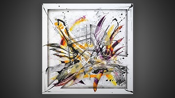 Peinture acrylique - tableau moderne démonstration | Lasione