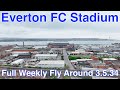 New everton fc stadium at bramley moore dock a full flyaround