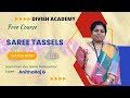 Saree Tassels making #liveclass #freeclass