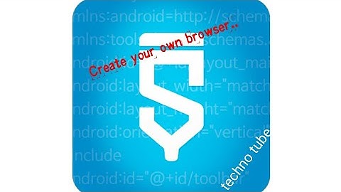 Create your own simple web browser using sketchwate!! By techno tube
