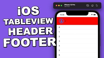 UitableView Header e Footer (Swift 5 Xcode 12)