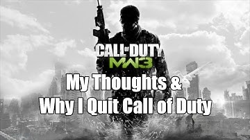 My Final Thoughts on Call of Duty: MW3 (Wii) & Why I Quit CoD