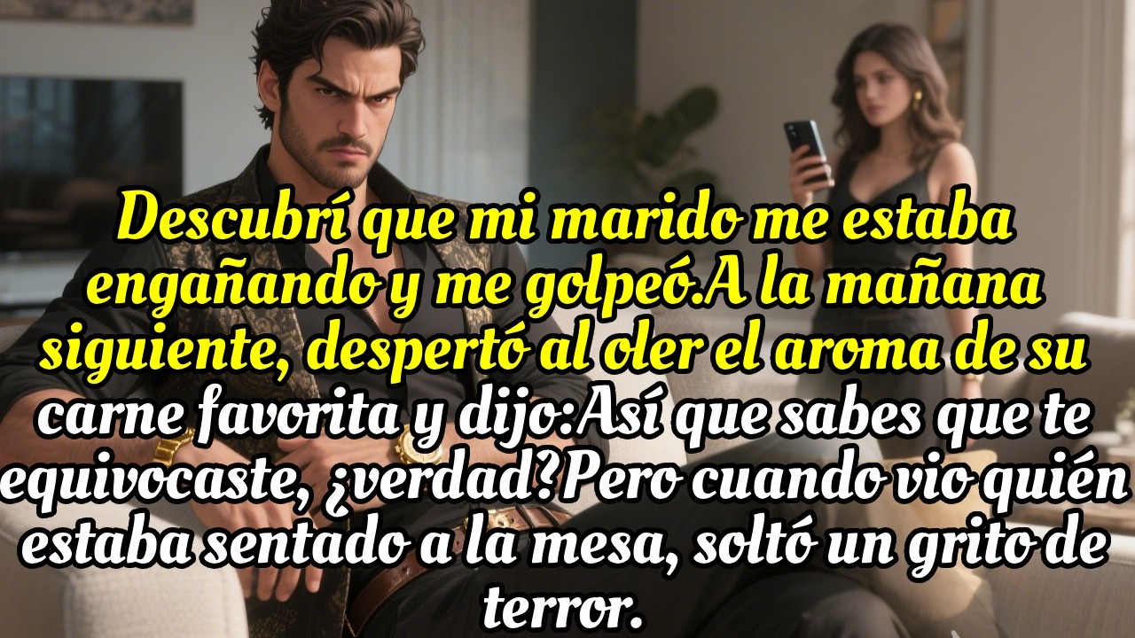 Mi marido me golpeó💔😡  Al día siguiente cociné; al ver quién estaba en la mesa, gritó😱