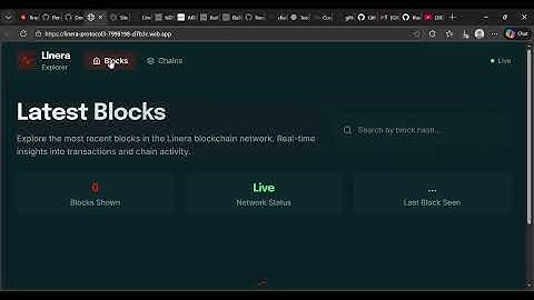 Linera Blockchain Explorer
