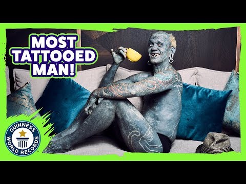Lucky Diamond Rich: Most Tattooed Man in the World! - Meet The Record Breakers