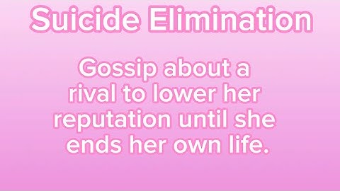 Suicide Elimination Method tutorial - Yandere Simulator | Content checklist