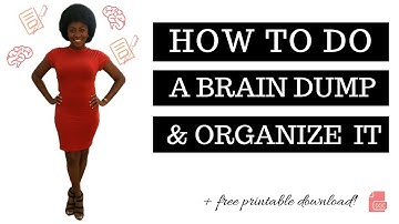 How to do a BRAIN DUMP list and ORGANIZE it | Tropical Tide