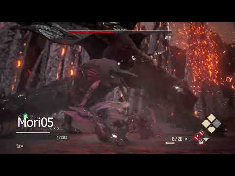 Code Vein - Halberd Build Combo Test | Hellfire Knight Solo