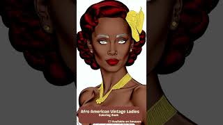 Make Art, Not Just History: Vintage  Afro American Coloring Book #coloring #tutorial #colors #amazon
