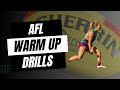 AFL team warm up drills
