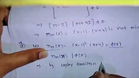 Linear Algebra : Minimal Polynomial Part-II