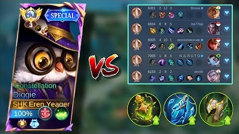 THIS IS WHAT HAPPEN WHEN SUPREME DIGGIE PLAYS ON MYTHIC RANK!! vs. FULL COUNTER HEROES! (tutorial)