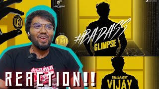 Badass Glimpse | REACTION!! | LEO | Thalapathy Vijay | Lokesh Kanagaraj | Anirudh Ravichander