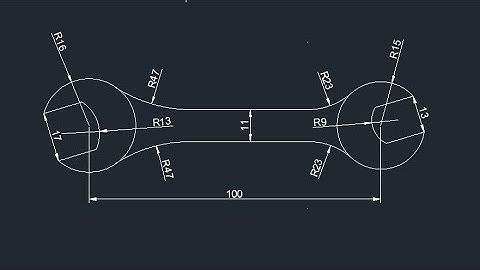 AutoCAD 2D Wrench | AutoCAD 2D Sketch | AutoCAD wrench |Wrench in AutoCAD | AutoCAD Simple Sketch |