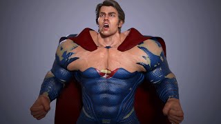 Superman (Man of Steel Costume) Muscle Growth