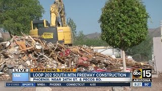 Loop 202 South Mountain Freeway construction