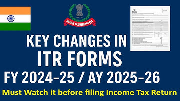 Key Changes in ITR Forms for FY 2024-25 / AY 2025-26 | Don