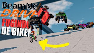 Descendo a Montanha da Destruição de Bicicleta no Beamng Drive