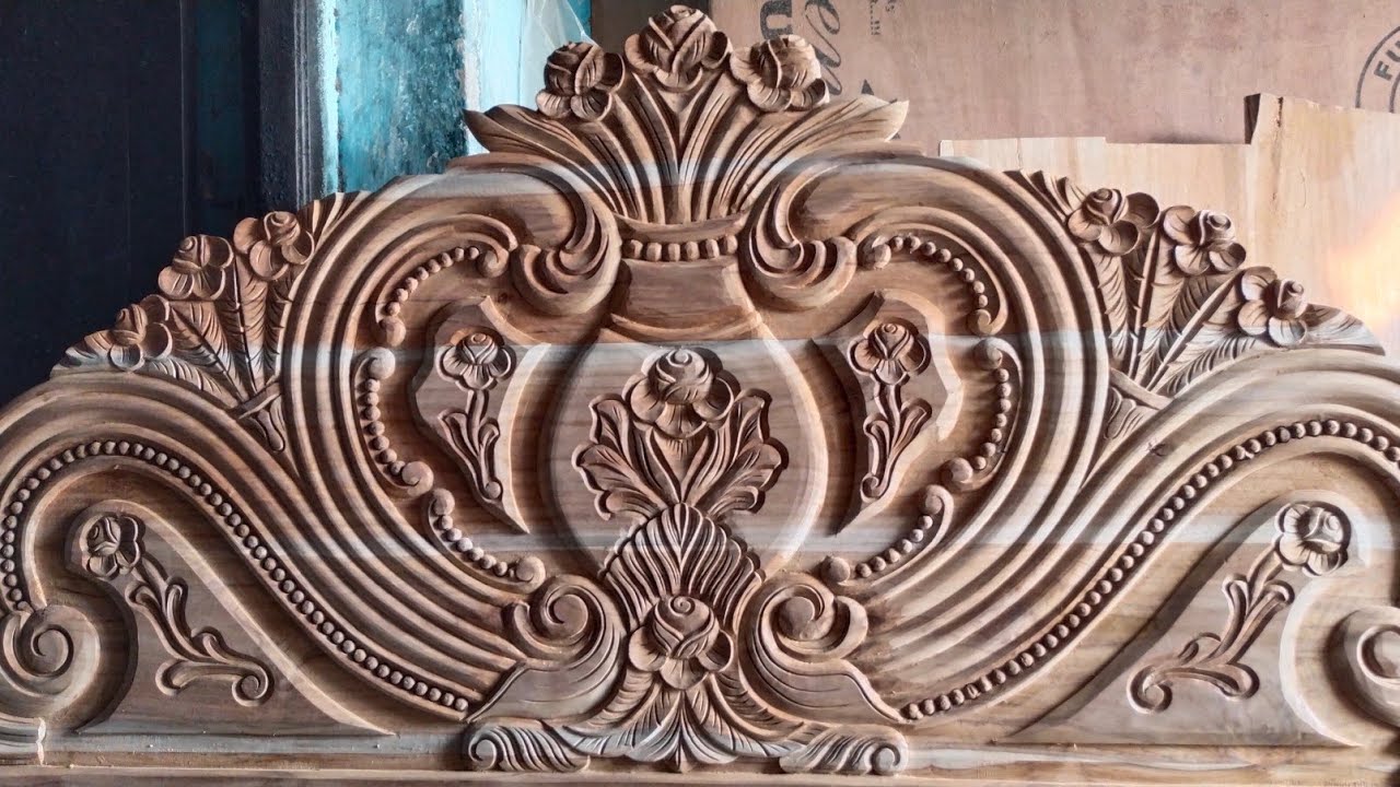  Wood Design Bed Head Box Khata Kakasa Dali Lata Phool SM wood design