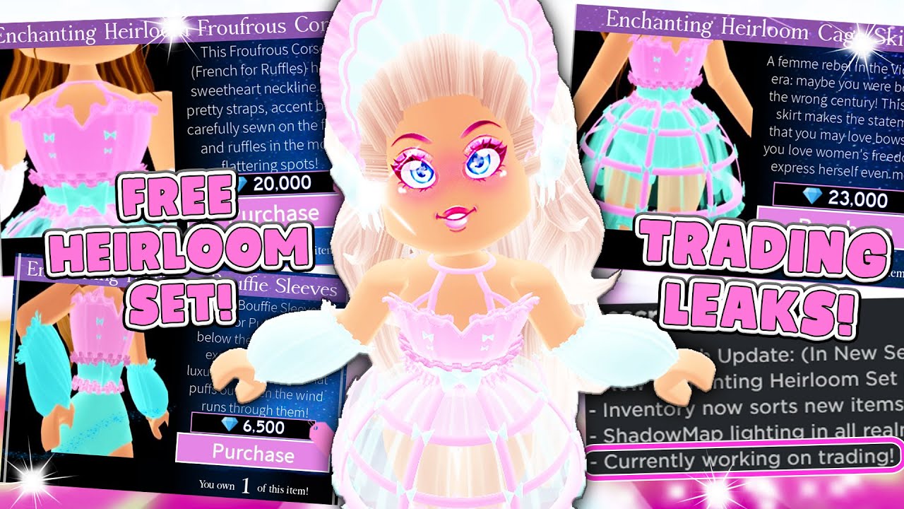 You Can Get The Enchanting Heirloom Set For Free New Trading Leaks In Roblox Royale High School - bedava roblox saçı