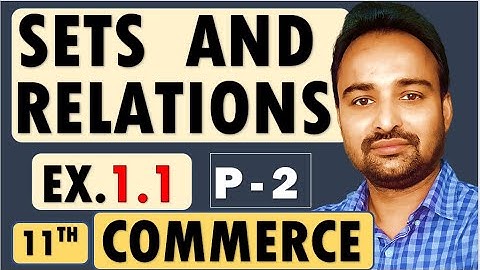 Class 11 Commerce | Maths 1 | Chapter 1 Sets and Relations | Exercise 1.1 Q.5 & Q.6 | Part 2