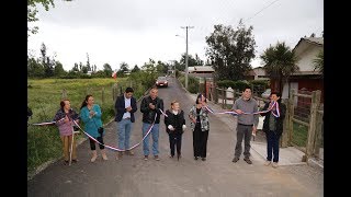 Inauguración asfalto Callejon El Carmen Agua Buena