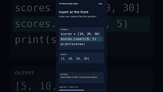 Python Lists: Insert at a Position