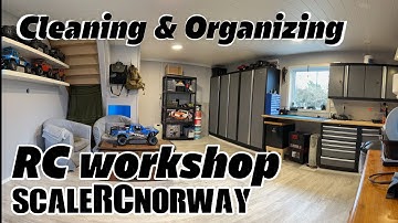RC Workshop before and after cleaning! Quick tour! !