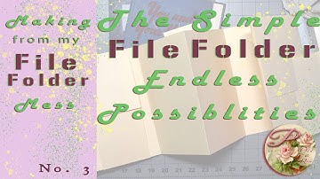 #makingfrommymess 54 ~ File Folder Endless Accordion Folio